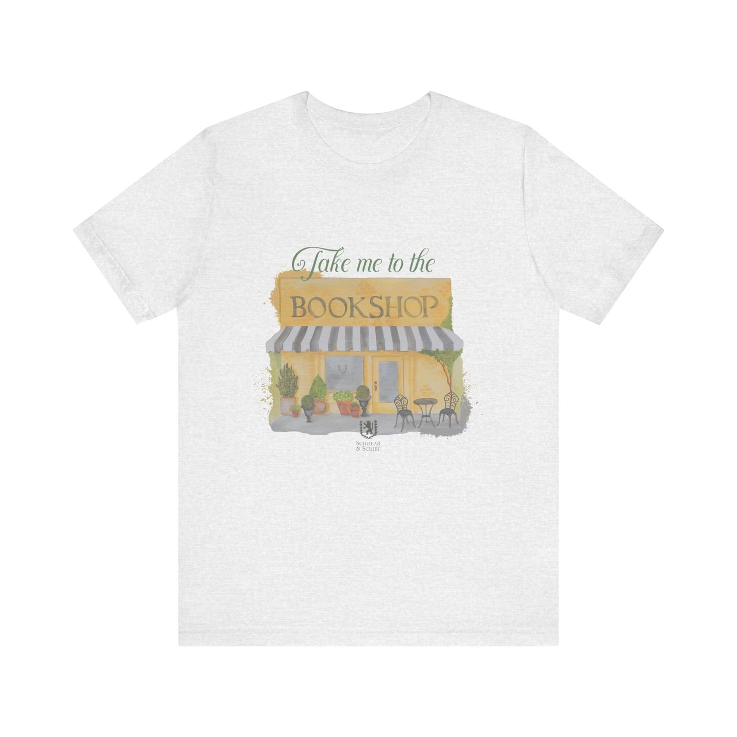 Scholar & Scribe "Take me to the bookstore" Unisex Jersey Short Sleeve Tee