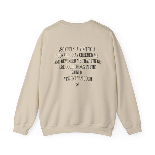 Scholar & Scribe "A Visit to the Bookshop" Unisex Heavy Blend™ Crewneck Sweatshirt