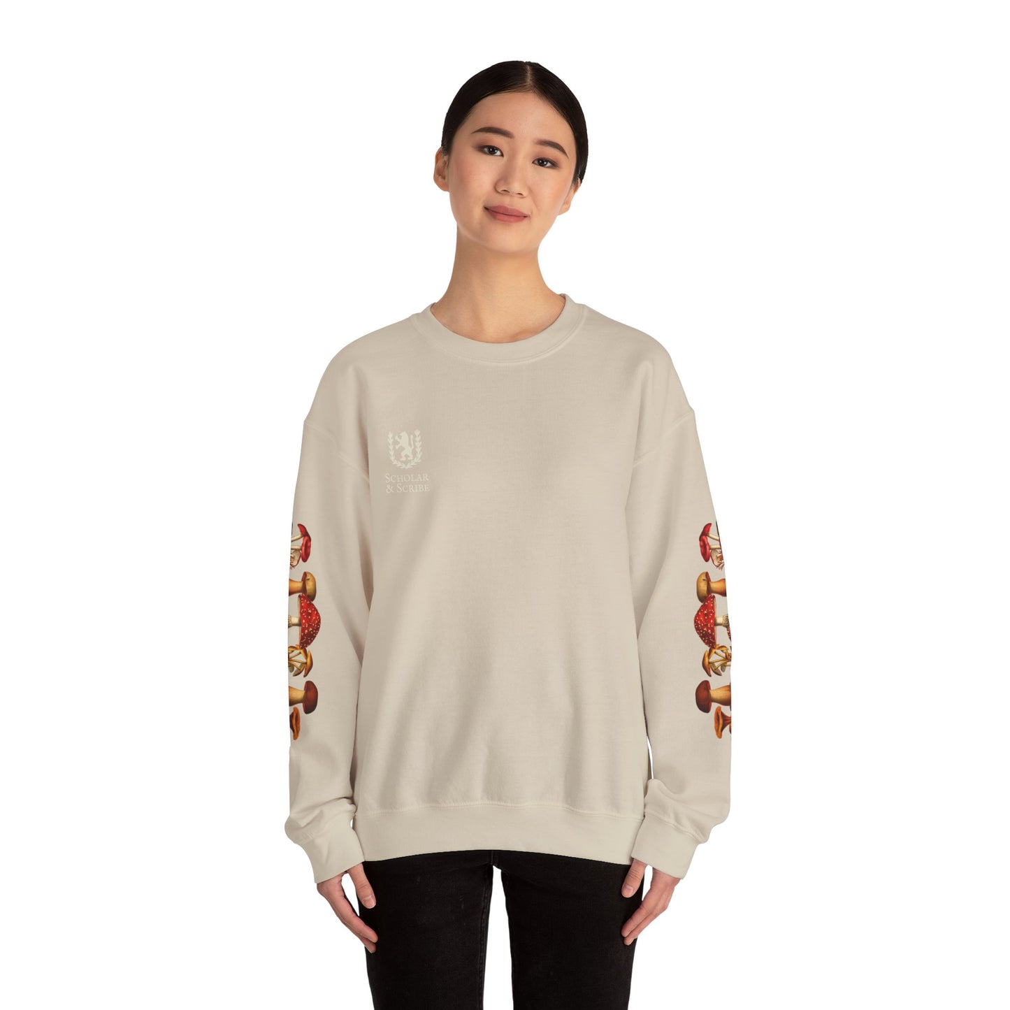 Mushroom Sleeve Unisex Heavy Blend™ Crewneck Sweatshirt
