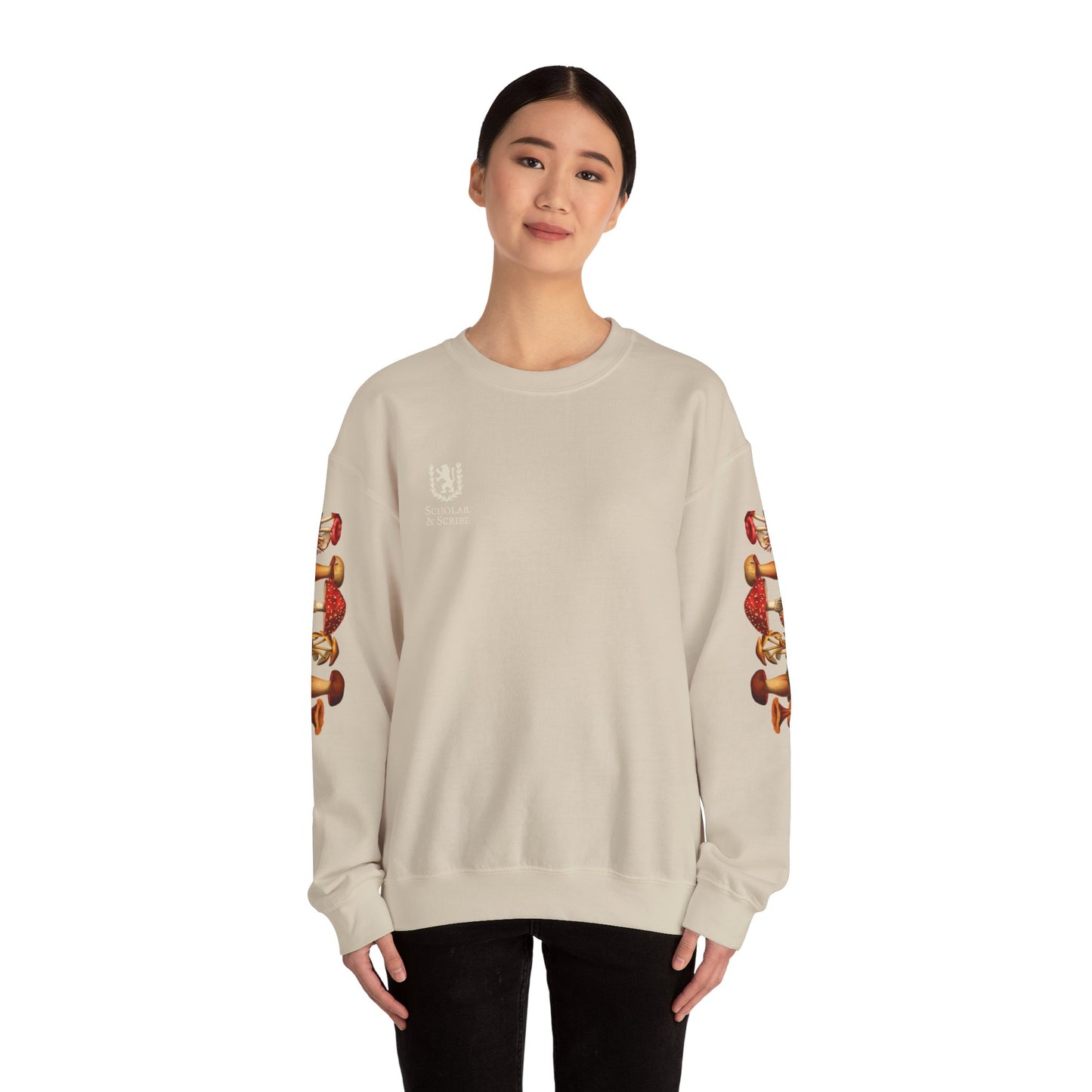 Mushroom Sleeve Unisex Heavy Blend™ Crewneck Sweatshirt