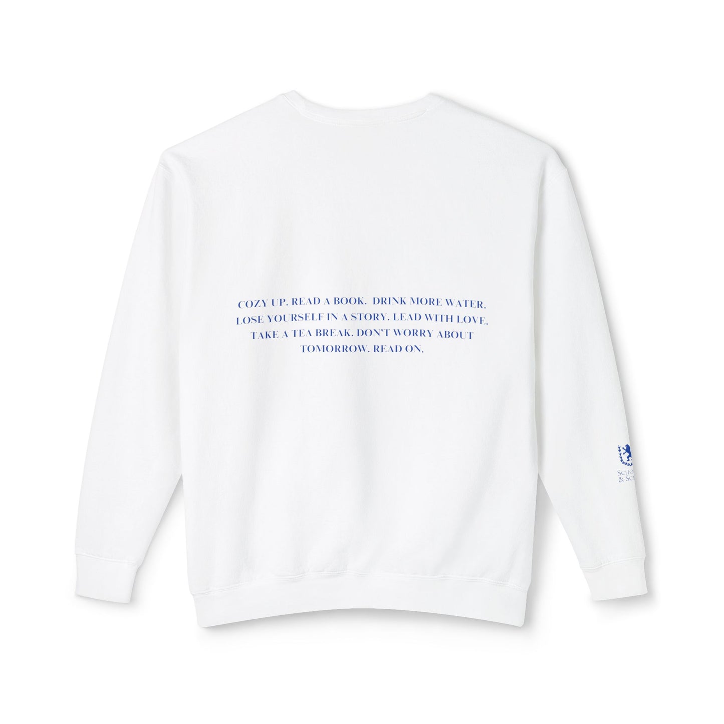 Cozy Up with a Good Book Unisex Lightweight Crewneck Sweatshirt