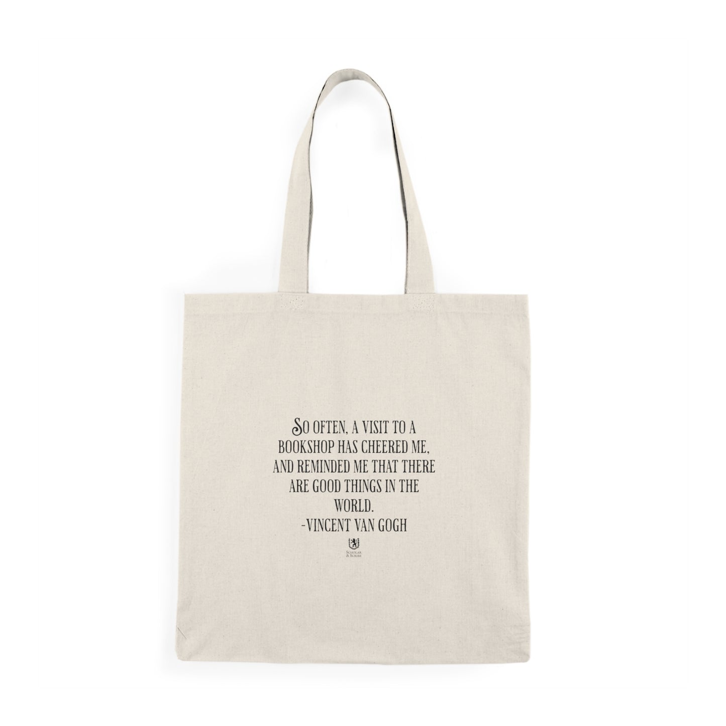 Scholar & Scribe Visit to the Bookshop Natural Tote Bag