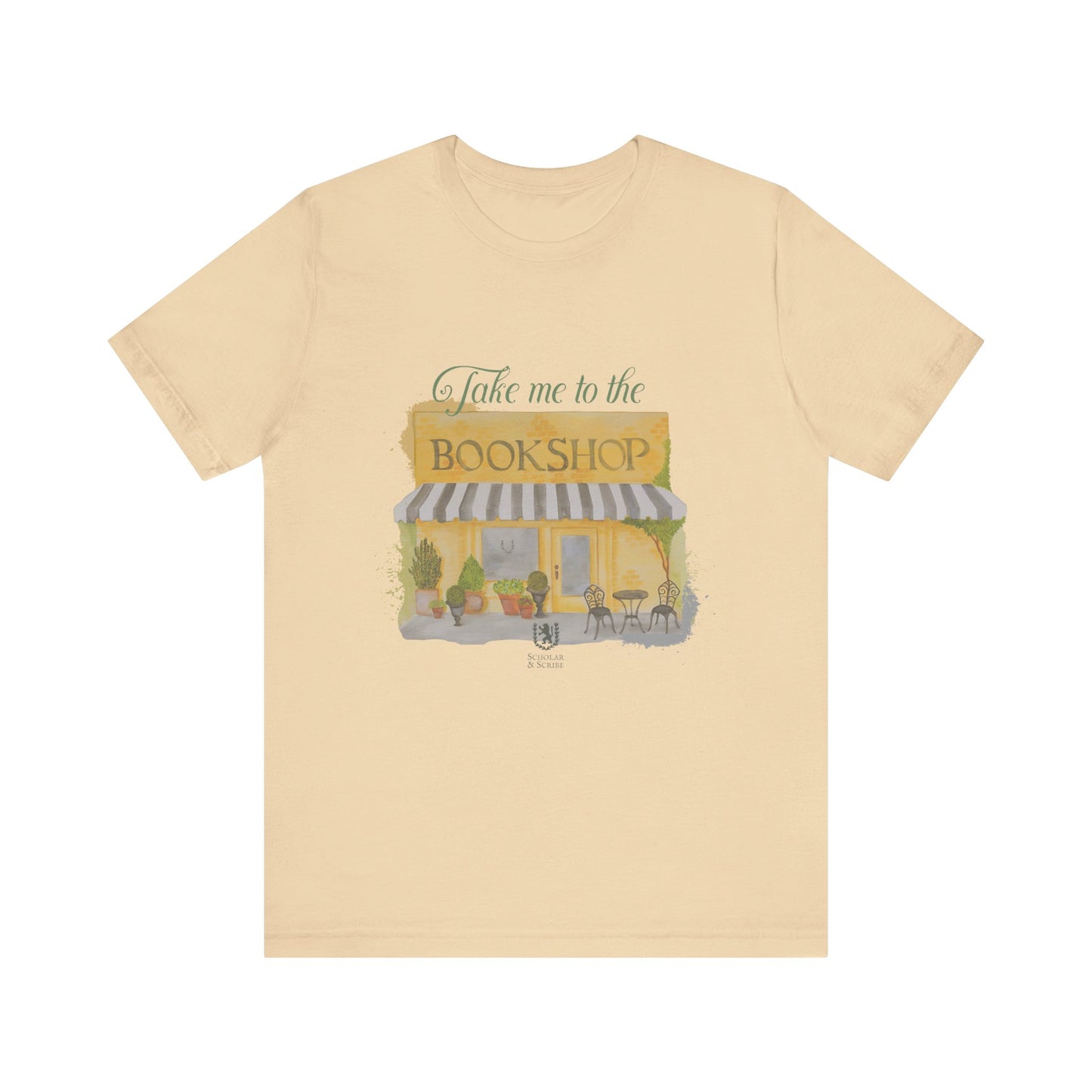 Scholar & Scribe "Take me to the bookstore" Unisex Jersey Short Sleeve Tee