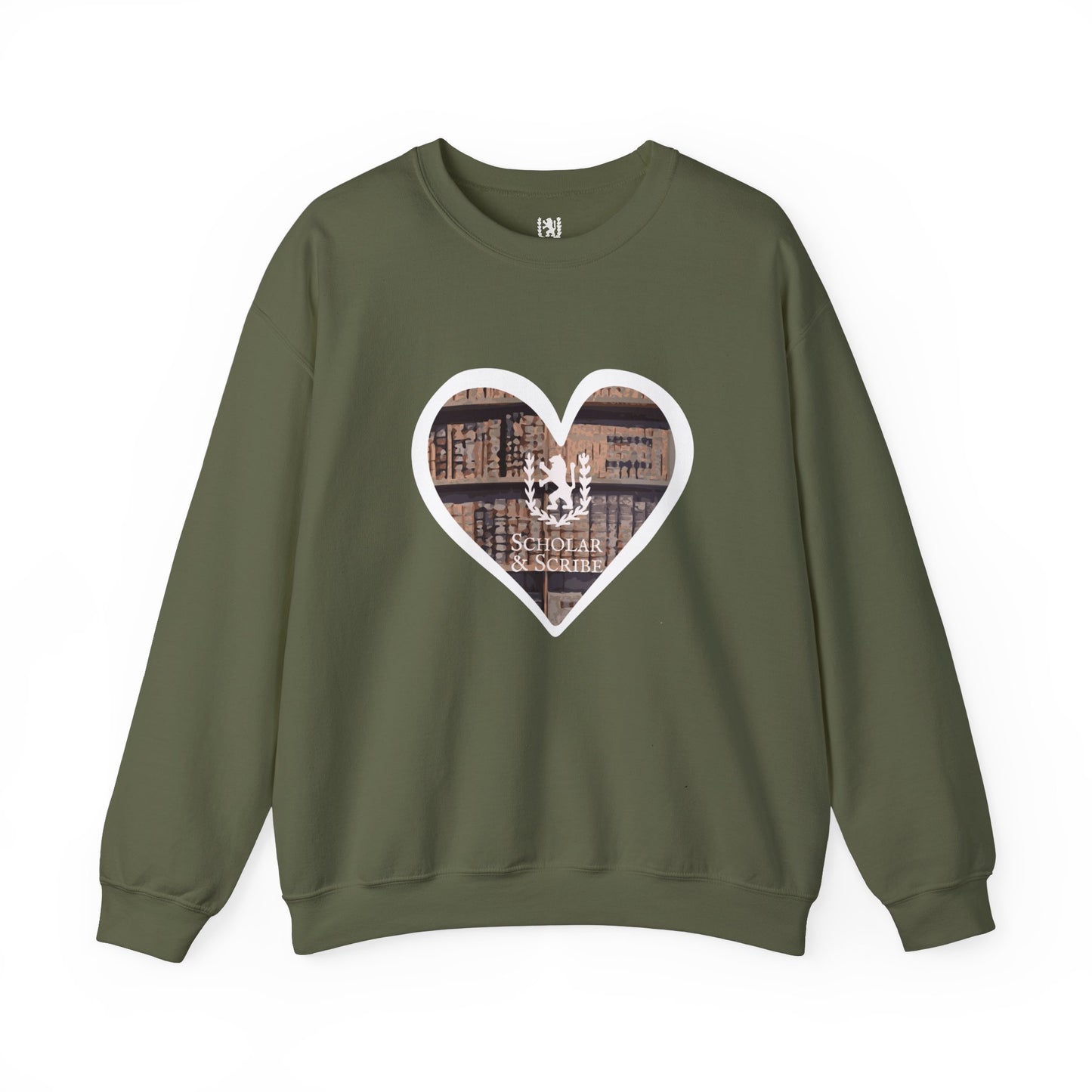 Scholar & Scribe Heart of Stories Unisex Heavy Blend™ Crewneck Sweatshirt