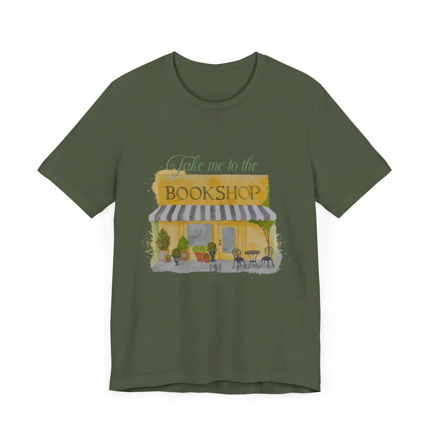 Scholar & Scribe "Take me to the bookstore" Unisex Jersey Short Sleeve Tee