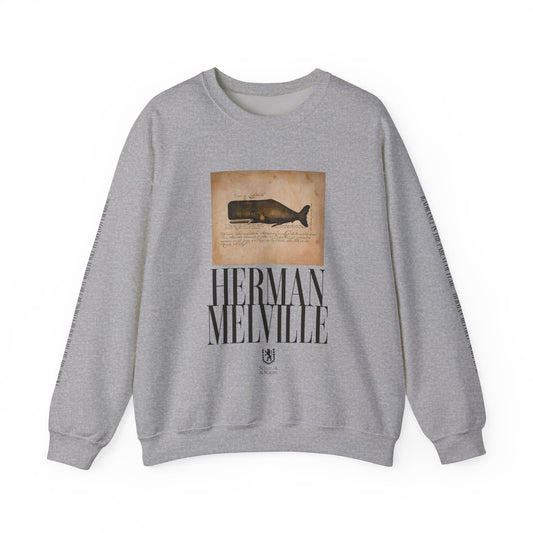 Herman Melville Moby Dick Unisex Heavy Blend™ Crewneck Sweatshirt