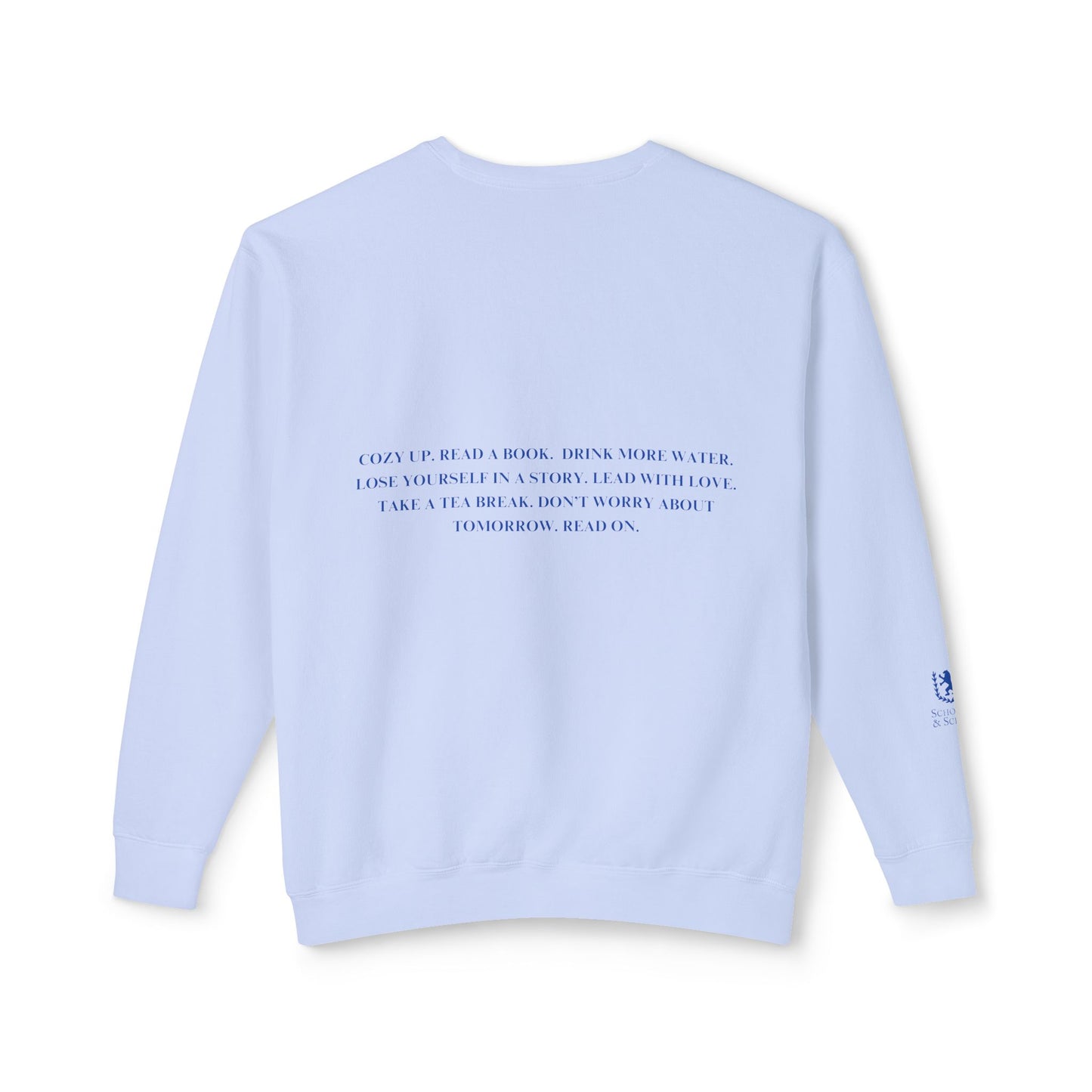 Cozy Up with a Good Book Unisex Lightweight Crewneck Sweatshirt