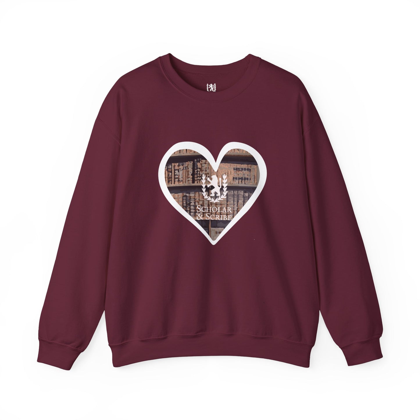 Scholar & Scribe Heart of Stories Unisex Heavy Blend™ Crewneck Sweatshirt