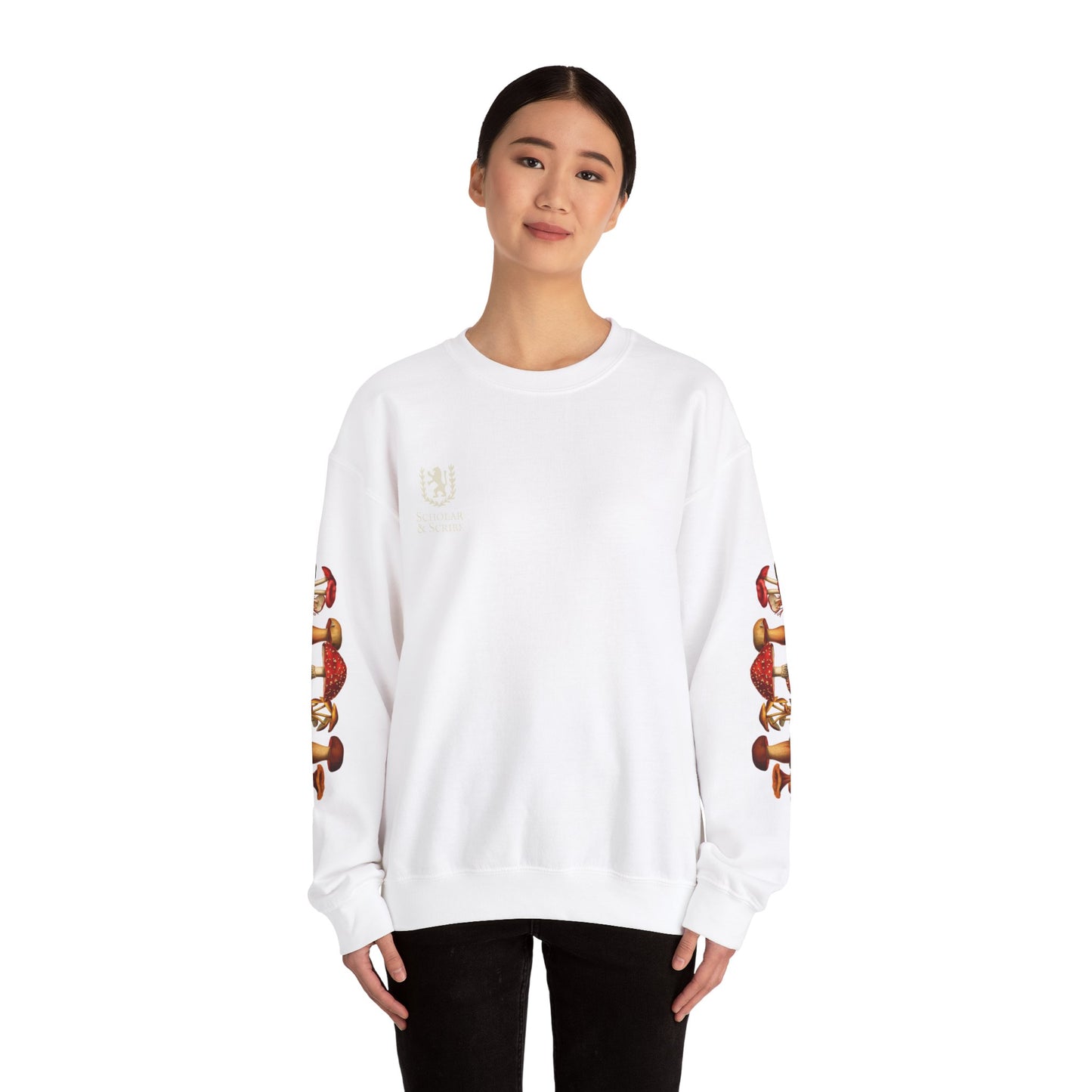 Mushroom Sleeve Unisex Heavy Blend™ Crewneck Sweatshirt