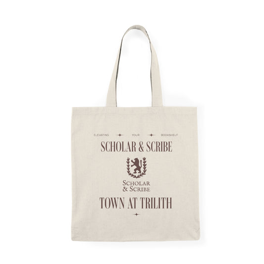 Scholar & Scribe Elevating Your Bookshelf Natural Tote Bag