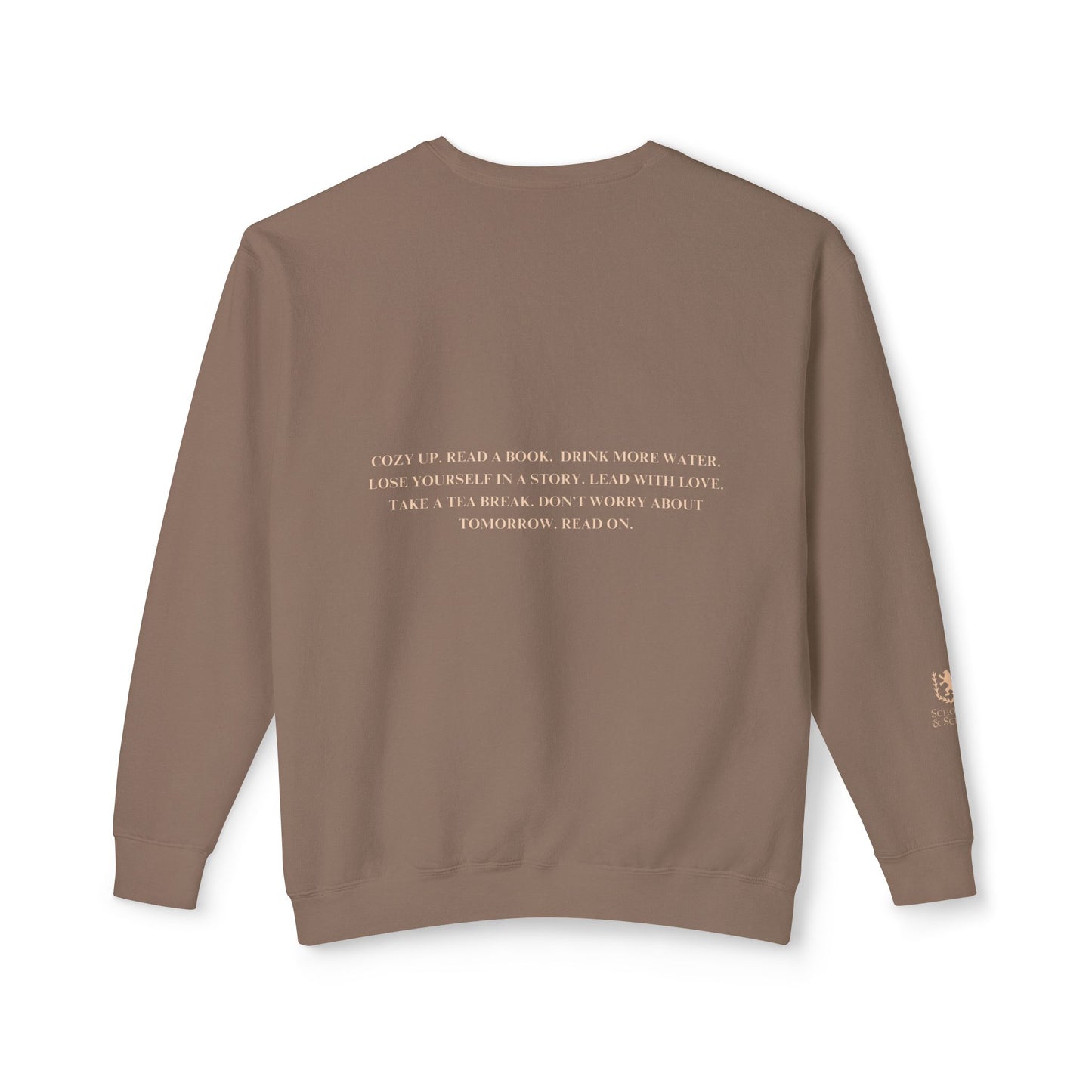 Cozy Up with a Good Book Unisex Lightweight Crewneck Sweatshirt