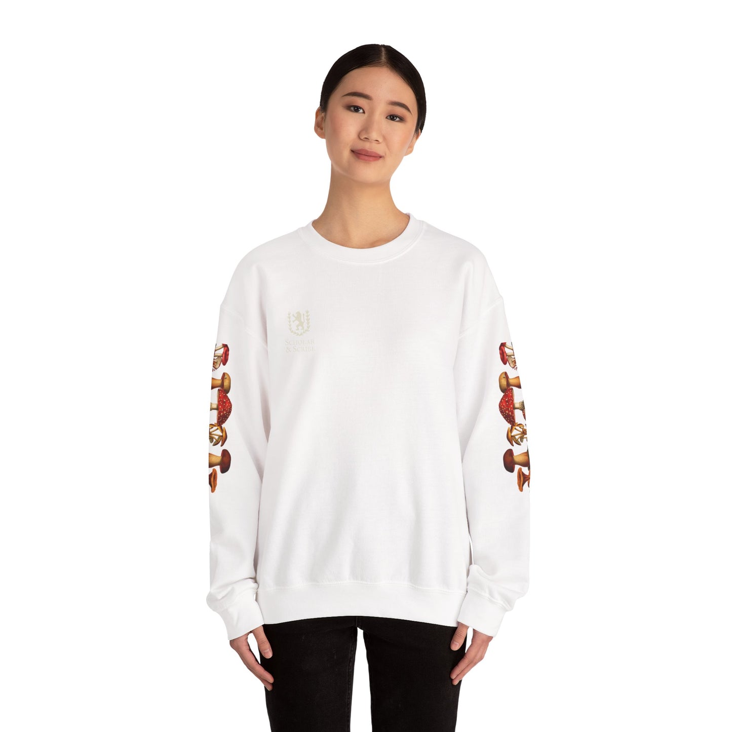 Mushroom Sleeve Unisex Heavy Blend™ Crewneck Sweatshirt