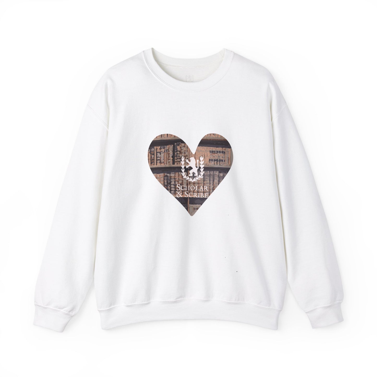 Scholar & Scribe Heart of Stories Unisex Heavy Blend™ Crewneck Sweatshirt