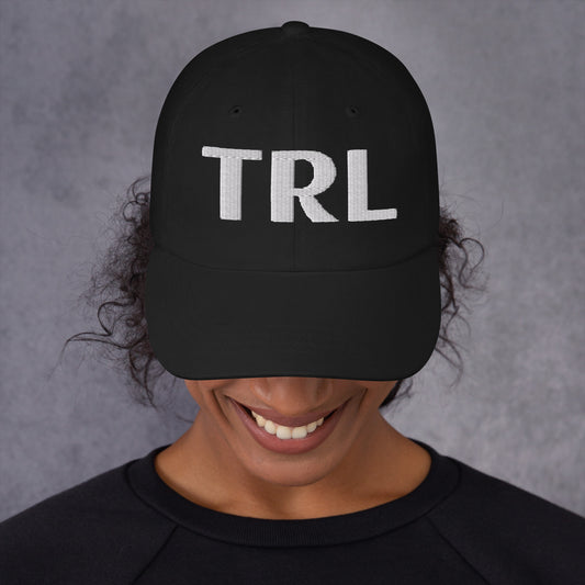TRL Embroidered Dad hat - White Puffy Letters