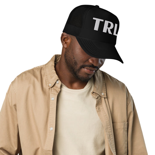 TRL Embroidered trucker hat - White Puffy Letters
