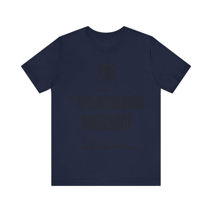 Scholar & Scribe "Neighborhood Bookshop" Unisex Jersey Short Sleeve Tee