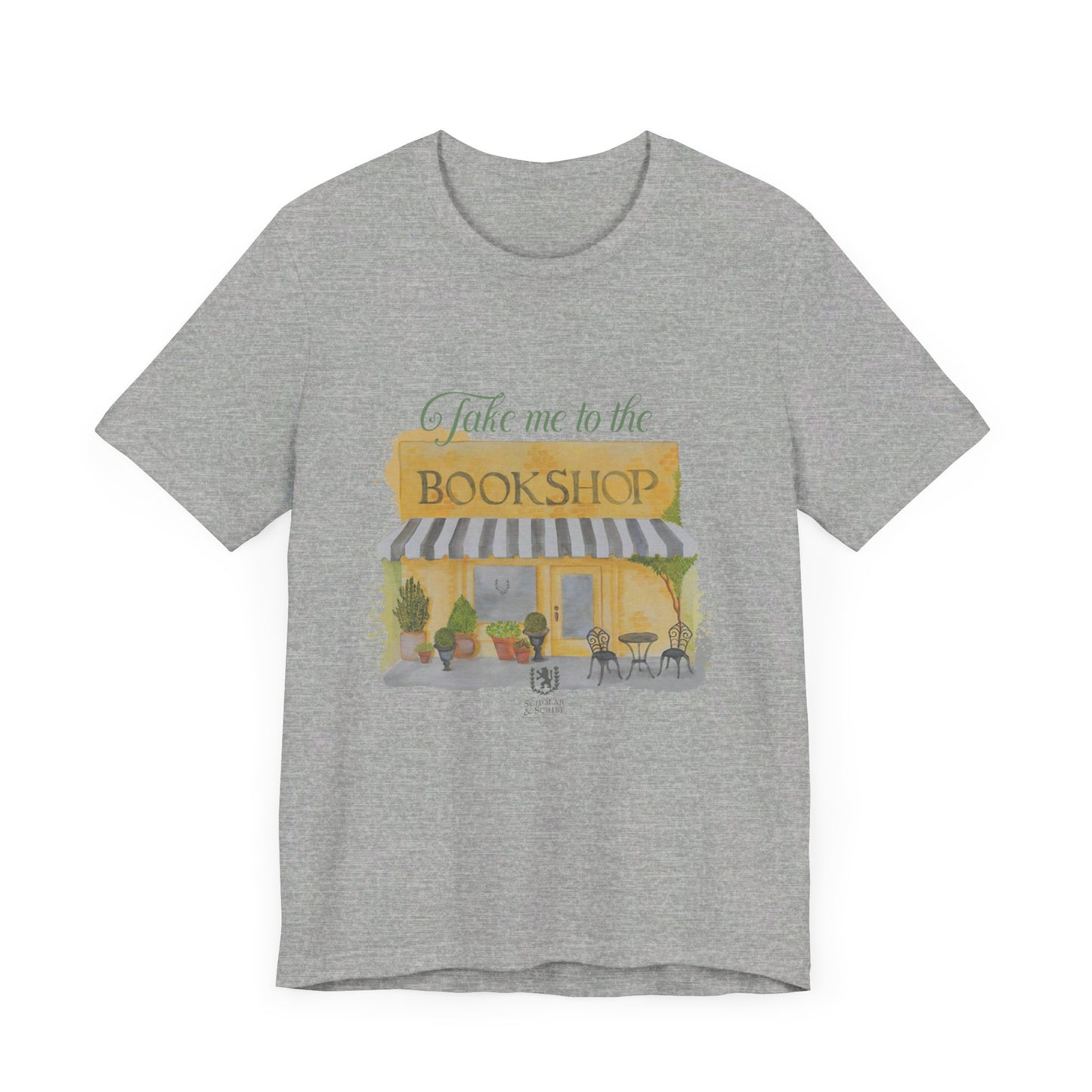 Scholar & Scribe "Take me to the bookstore" Unisex Jersey Short Sleeve Tee