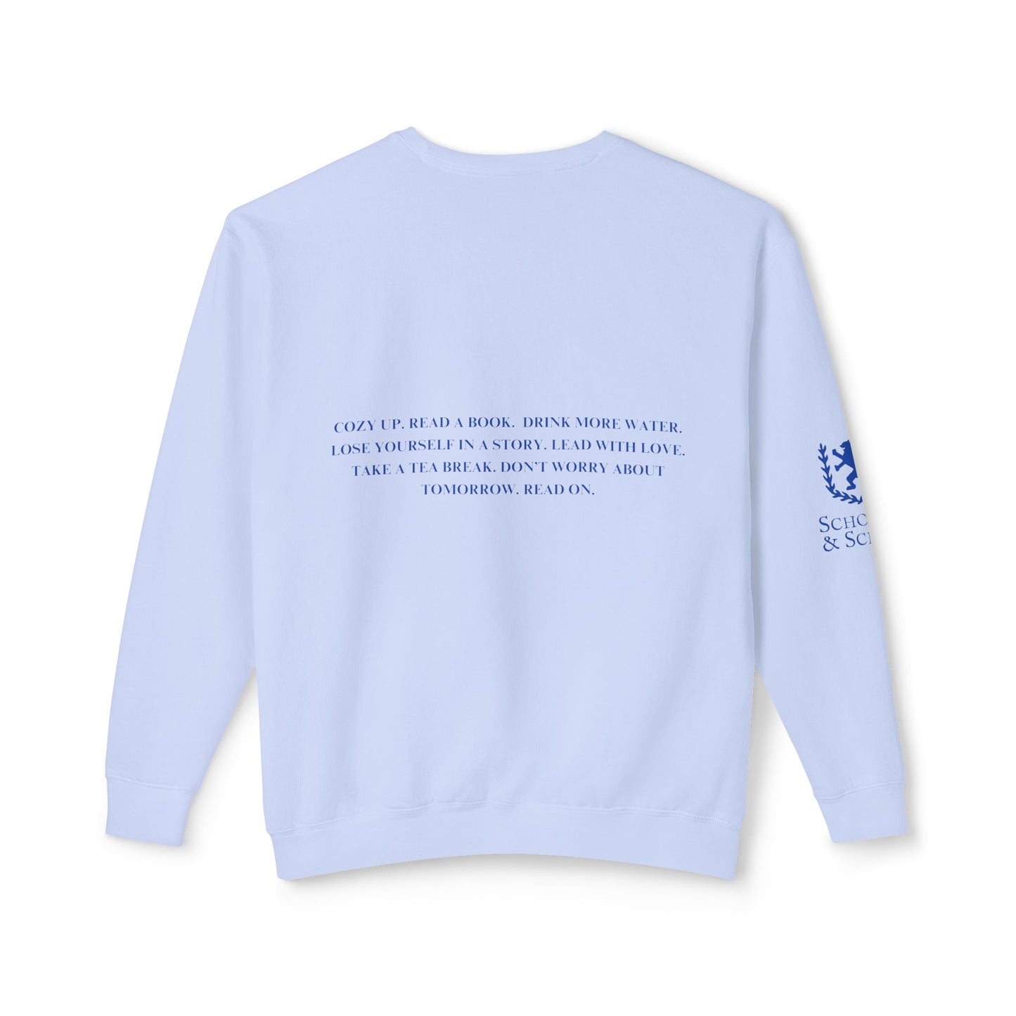 Cozy Up with a Good Book Unisex Lightweight Crewneck Sweatshirt