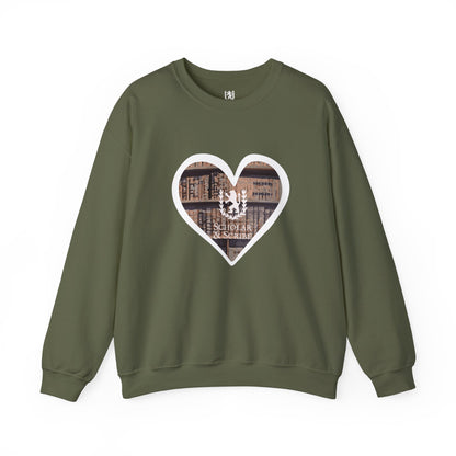 Scholar & Scribe Heart of Stories Unisex Heavy Blend™ Crewneck Sweatshirt