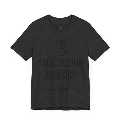 Scholar & Scribe "Neighborhood Bookshop" Unisex Jersey Short Sleeve Tee