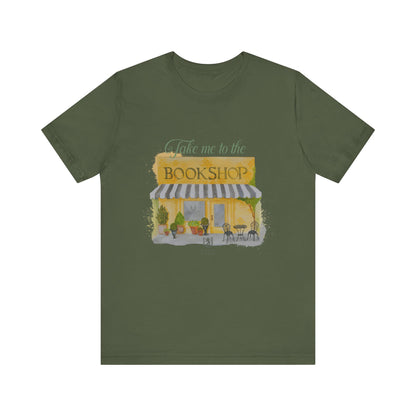 Scholar & Scribe "Take me to the bookstore" Unisex Jersey Short Sleeve Tee