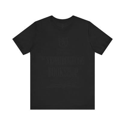 Scholar & Scribe "Neighborhood Bookshop" Unisex Jersey Short Sleeve Tee