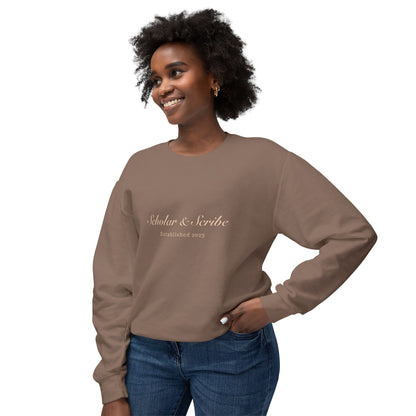 Cozy Up with a Good Book Unisex Lightweight Crewneck Sweatshirt