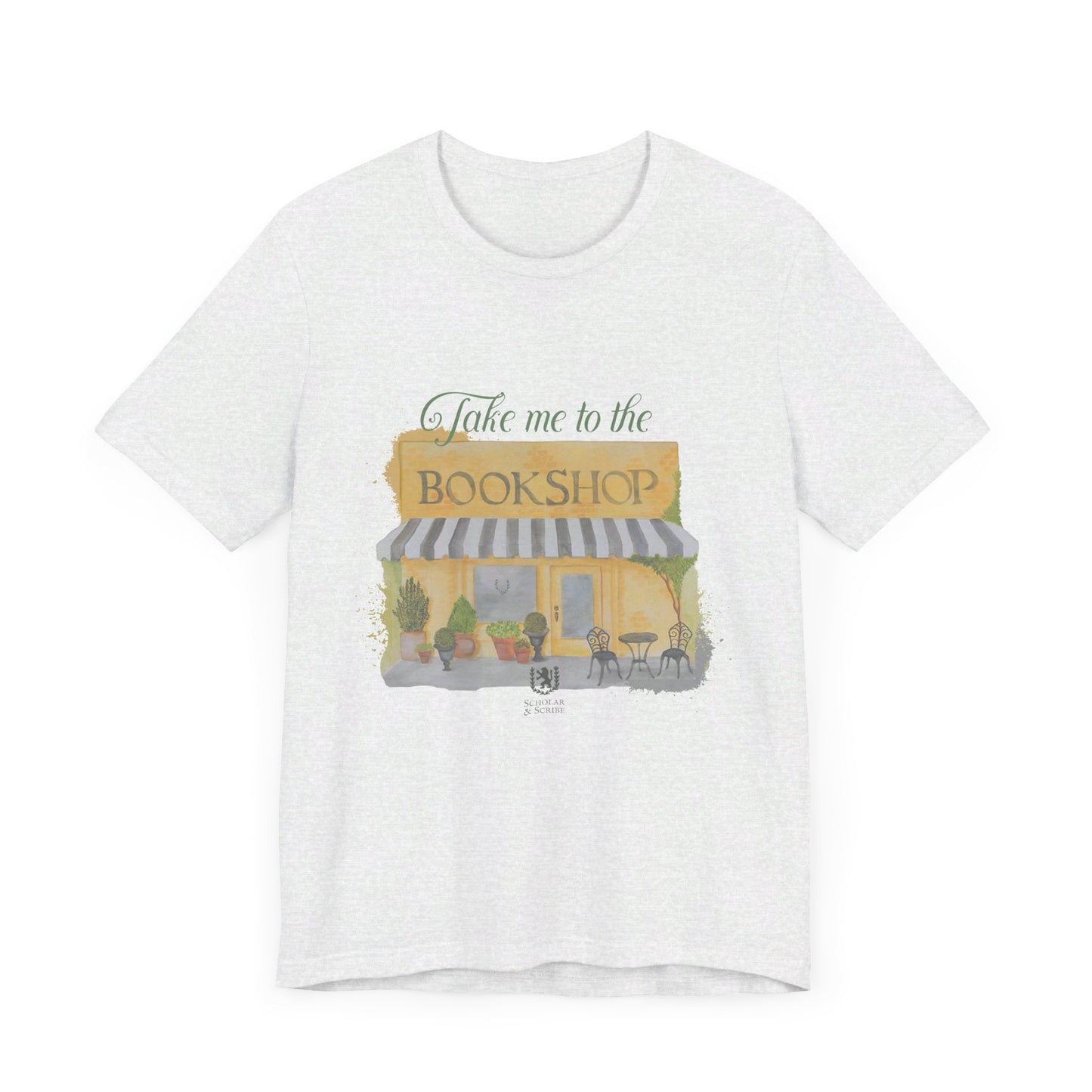 Scholar & Scribe "Take me to the bookstore" Unisex Jersey Short Sleeve Tee