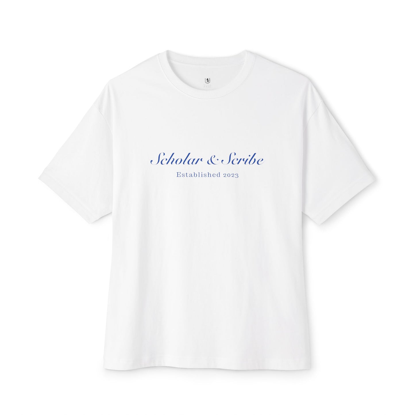 Scholar & Scribe Established 2023 Unisex Oversized Boxy Tee