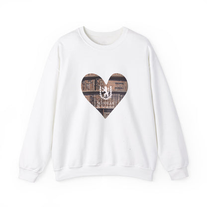 Scholar & Scribe Heart of Stories Unisex Heavy Blend™ Crewneck Sweatshirt
