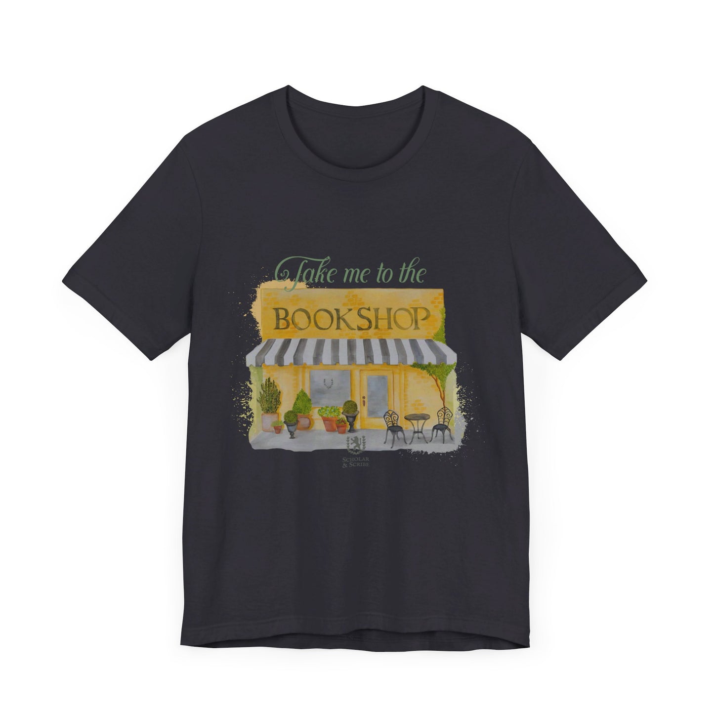 Scholar & Scribe "Take me to the bookstore" Unisex Jersey Short Sleeve Tee