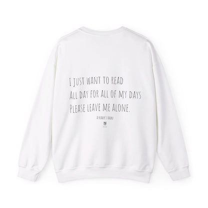 Scholar & Scribe "Read All Day" Unisex Heavy Blend™ Crewneck Sweatshirt