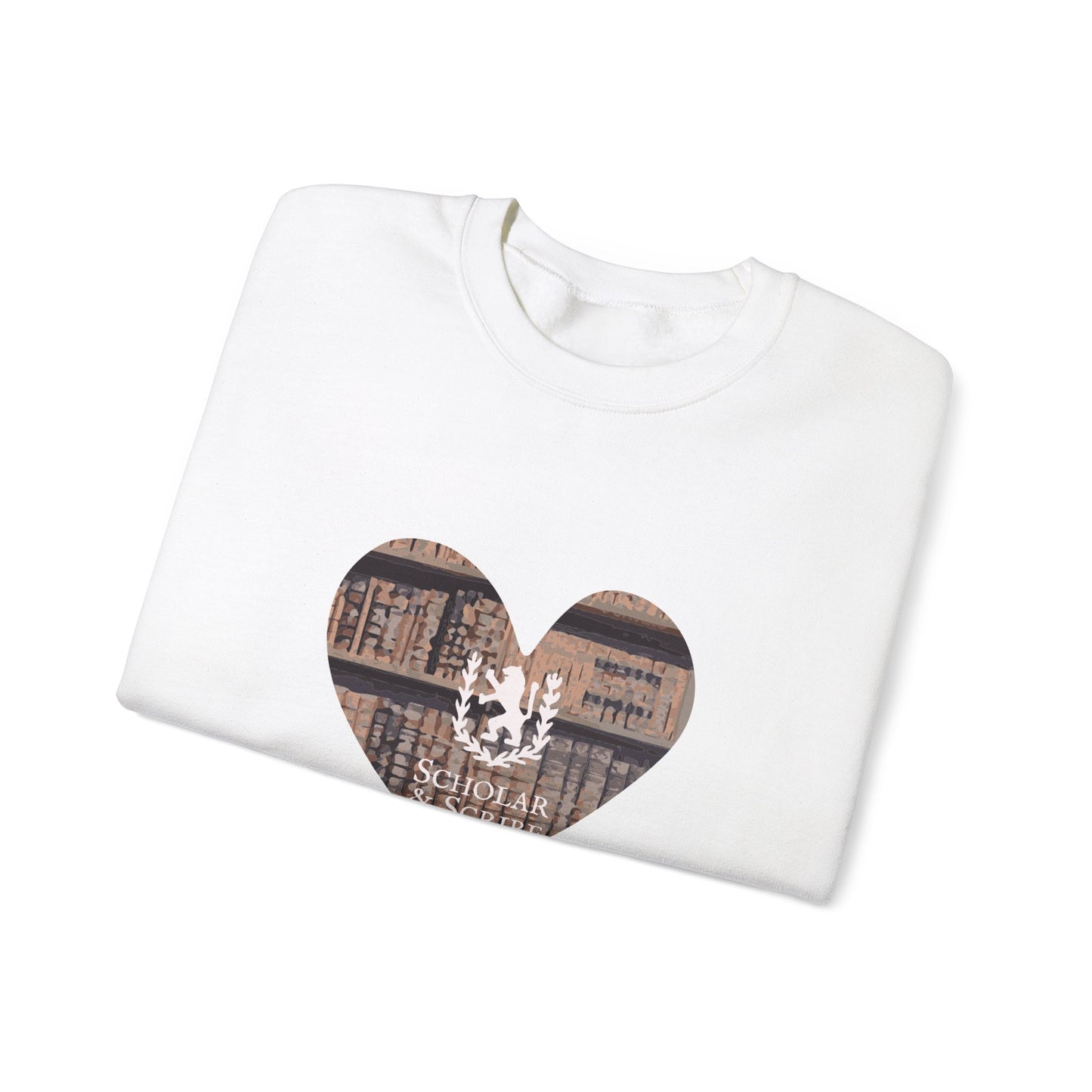 Scholar & Scribe Heart of Stories Unisex Heavy Blend™ Crewneck Sweatshirt