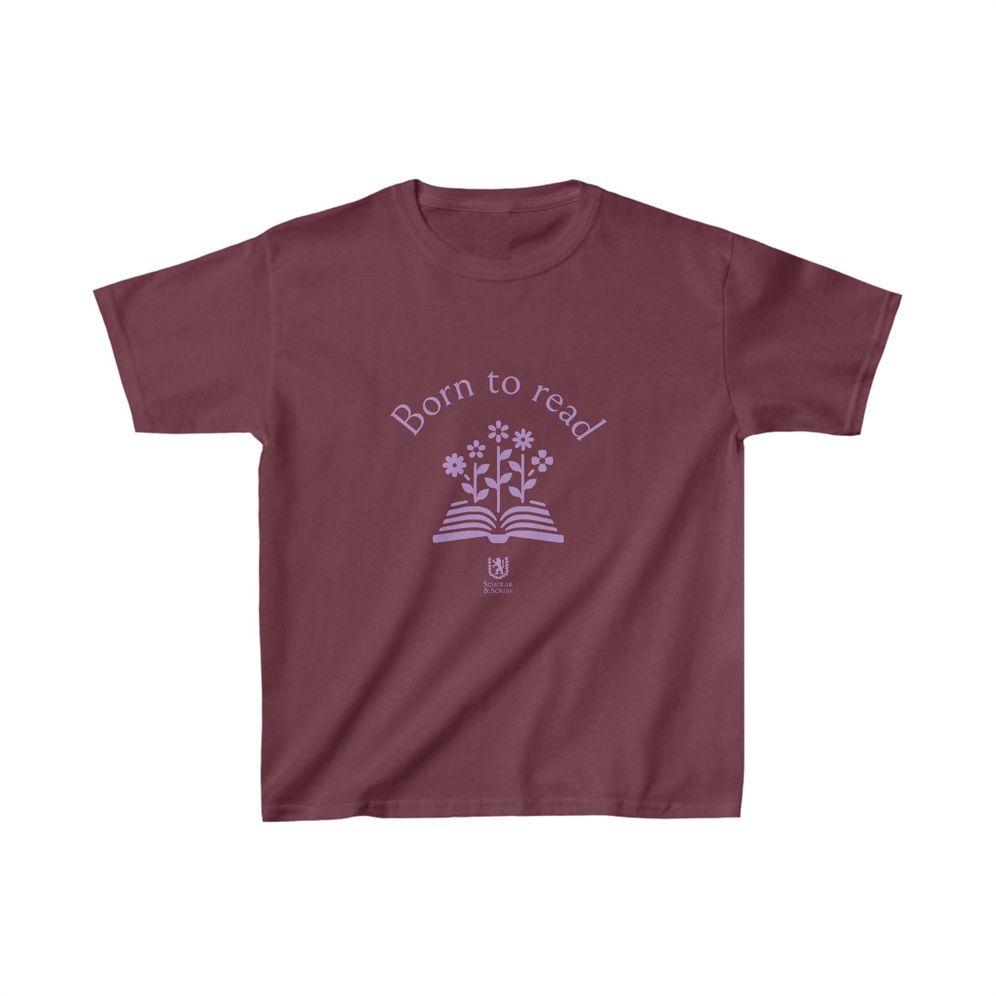 Scholar & Scribe "Born to Read" Kids Heavy Cotton™ Tee