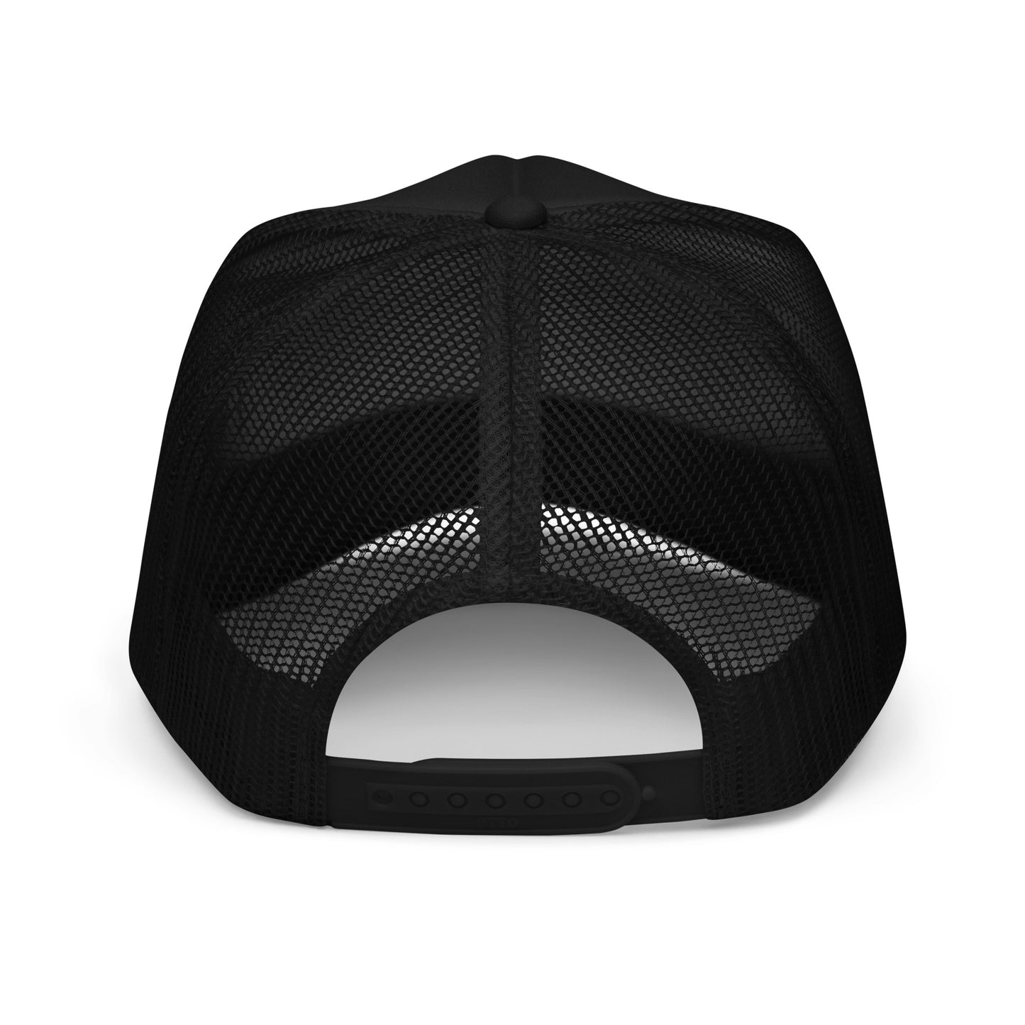 TRL Embroidered Trucker Hat - Black Puffy Letters