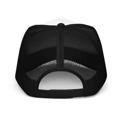 TRL Embroidered Trucker Hat - Black Puffy Letters